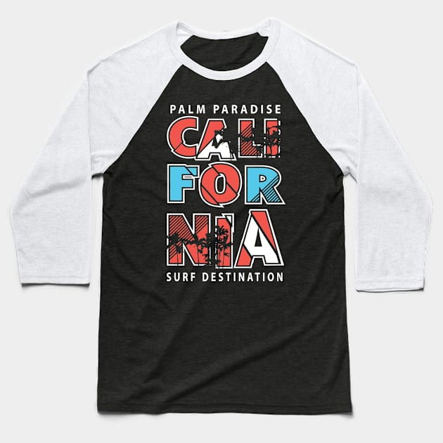 California surfing Baseball T-Shirt by p308nx